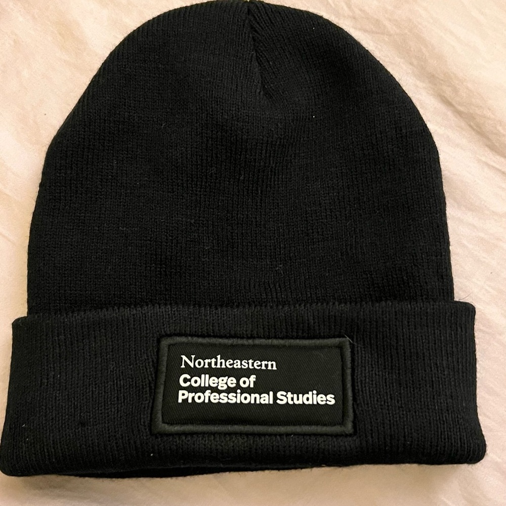 Northeastern College of Professional Studies Black Beanie
